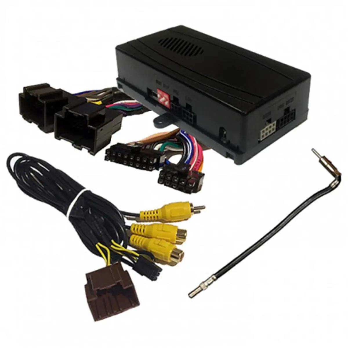 Crux SOOGM16V Onstar Radio Replacement Interface for GM LAN 29-Bit, After-Market Radio Accessory with SWC, Video Switcher, Rear View Camera Support, Camera Switching Capability, Chime Functions, EIA Color-Coded Design