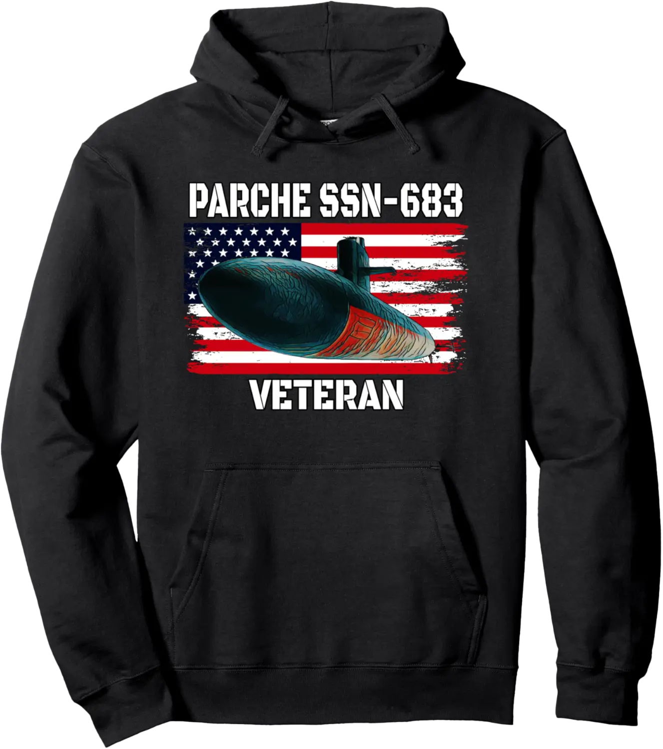 Submarine USS Parche SSN-683 Veteran Grandfather Dad Son Pullover Hoodie - Janessaho Shop 73B0D9LTH5GB