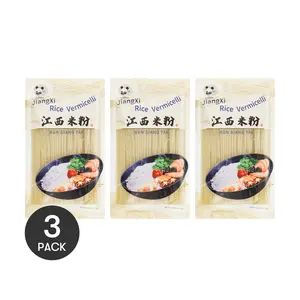 3 Pack PANDA Jiangxi Rice Noodles 14.1 oz Each - Authentic Chinese Noodles for Stir-Fry and Soup