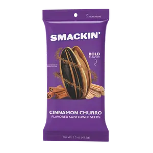 SMACKIN' - Sunflower Seeds - Cinnamon Churro Snack Sugar
