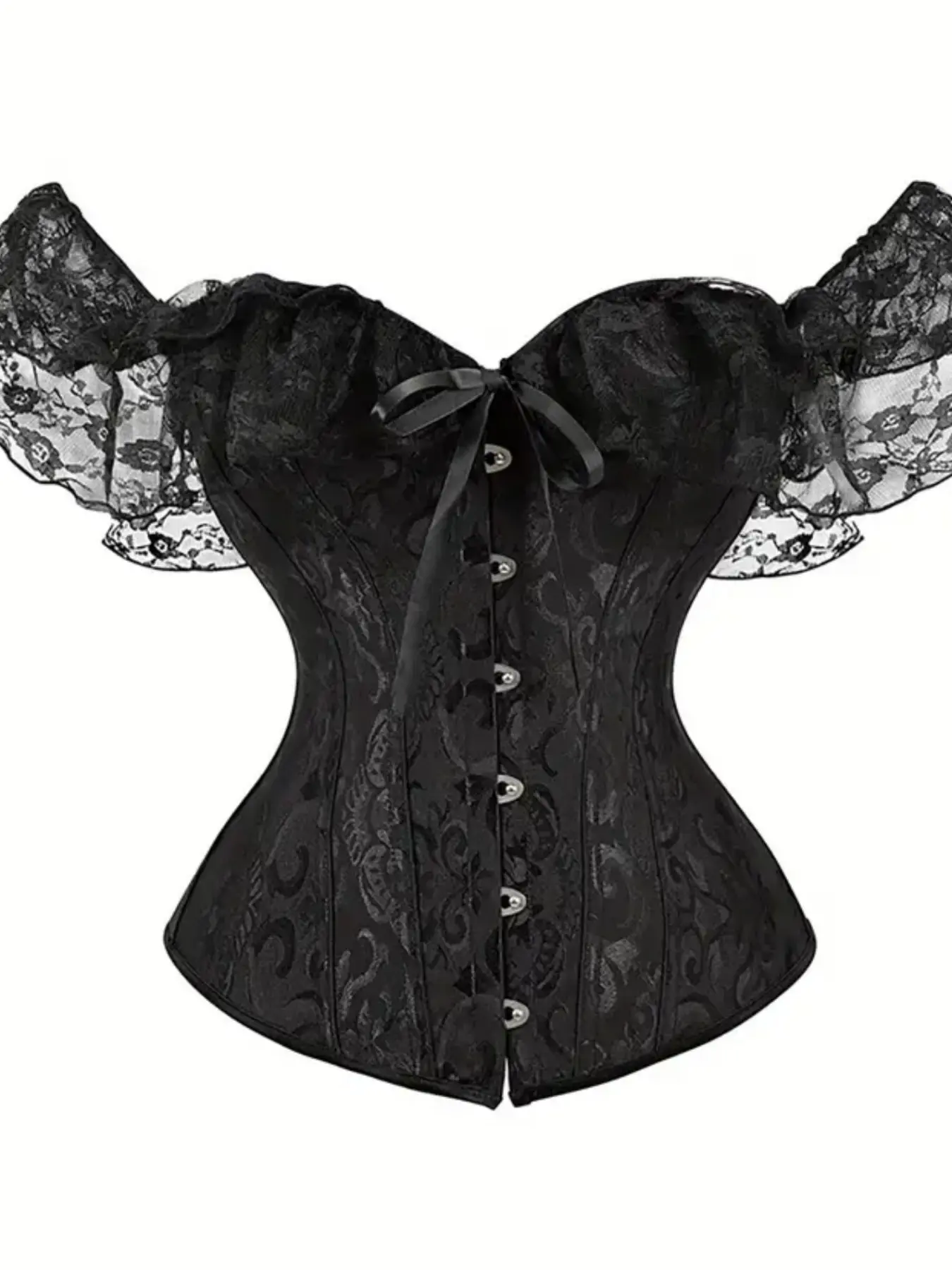 New lace trim shapewear top, elegant design, women's fashion apparel, Underwear, Underbust Corset Garment