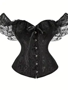 New lace trim shapewear top, elegant design, women's fashion apparel