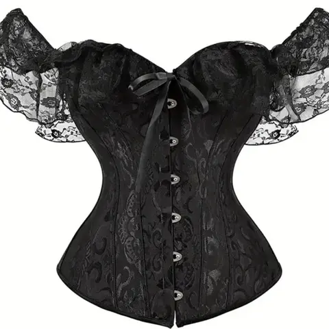 New lace trim shapewear top, elegant design, women's fashion apparel, Underwear, Underbust Corset Style Garment