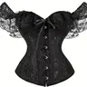 New lace trim shapewear top, elegant design, women's fashion apparel, Underwear, Underbust Corset Style Garment
