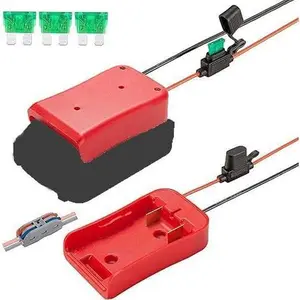 Power Wheels Battery Adapter for Craftsman 20V Batteries, 14 Gauge Wire Terminals with Fuse Protection, Fits MAX CMCB204 CMCB202 CMCB201 CMCS500B for Power Wheels, Robotics & DIY Upgrades