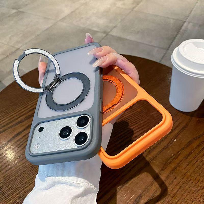 360° Rotatable Magnetic Kickstand Case for iPhone 17 16 15 14 13 12 Pro Max Plus, Skin-Friendly Matte Finish, Large Cutout Design, Shockproof Full Body Protective Phone Cover Perfect Gift for Her/Him 360° Rotatable Magnetic Kickstand Case for iPhone 17 16 15 14 13 12 Pro Max Plus, Skin-Friendly Matte Finish, Large Cutout Design, Shockproof Full Body Protective Phone Cover Perfect Gift for Her/Him