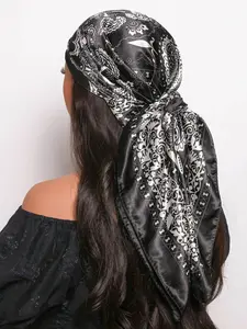 Women's Elegant Paisley Print Scarf, Casual Soft Comfortable Boho Style Shawl for Daily Wear, Fashion Accessories for Women & Girls