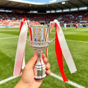 King Cup Football Trophy Model, Spanish King's Cup Sports Award, Fan Favorite Collectible Memorabilia, Ornament Decorative Accent for Soccer Enthusiasts