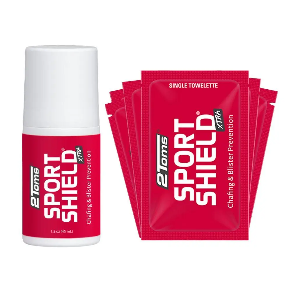 2Toms SportShield XTRA Anti-Chafing & Chafing Prevention Combo Pack (Roll-On + Towelettes)