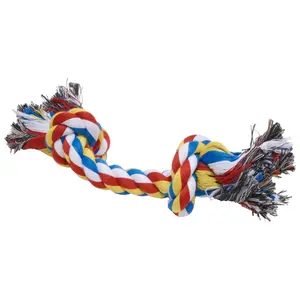 Jeffers Multi-Colored Braided Rope Bone Tug Toy for Dogs