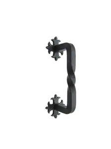 Spanish Fleur De Lis Slim 4" Iron Twisted Cabinet Pull HPT14