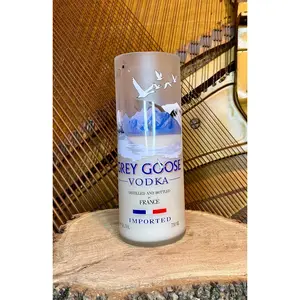 Upcycled Grey Goose Vodka Bottle Candle