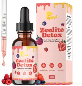 Zeolite Detox Drops for Kids & Adults - Natural Berry Flavor with Vitamin D3 B12 C - Kids Cleanse, Supports Daily Wellness 60ml, 1 Pack