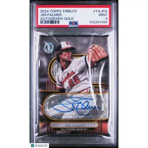 2024 Topps Tribute Tribute Autographs Jim Palmer #TAJPA Gold 75 PSA 9