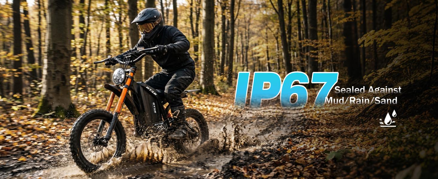 Electric Dirt Bike for Adults, 2500W Peak Motor, 40 MPH Top Speed, 60V 30Ah Battery, 100 mi Range, NFC Keyless Unlock, Dual Hydraulic Brakes, Full Suspension