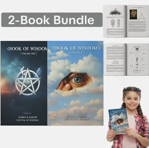 Book of Wisdom 2-Book Bundle: Vol 1&2 Set Spiritual Guidance Collection (English Edition) Spiritual Bible Study Journal, Awakening & Transformation Guide Black Magic & KJV Prayer Book for Ramadan Gifts, Bible Collection & Jesus Bible Soft Cover Paperback