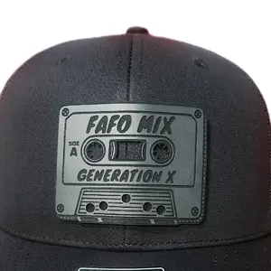 FAFO Gen X FAFO Mix Cassette Hat - Unisex Bold Leatherette Patch Retro Cool Old School Style for Generation X with FAFO MIX: Generation X, Birthday Patch