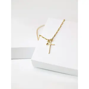Cross and Mini Key Necklace