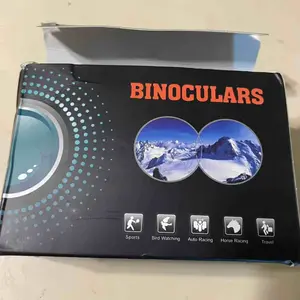 【 1 box 】 High definition binoculars 200x25 large field of view mini portable version Telescopic Aluminum Telescoping Handle