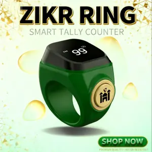 Muslim Prayer Counter, APP Precise Reminder, Waterproof Design, Long Battery Life, 33/99 Prayers Counting, Smart Electronic Timer