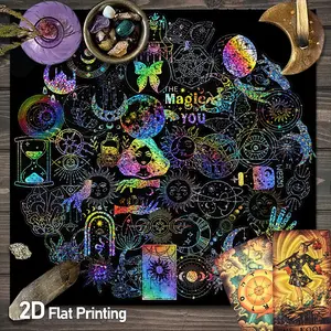 Mystical Celestial Altar Cloth, Bohemian Dreamcatcher Style Table Cover, Occult & Witchy Aesthetic, Square Gaming Tarot Tablecloth