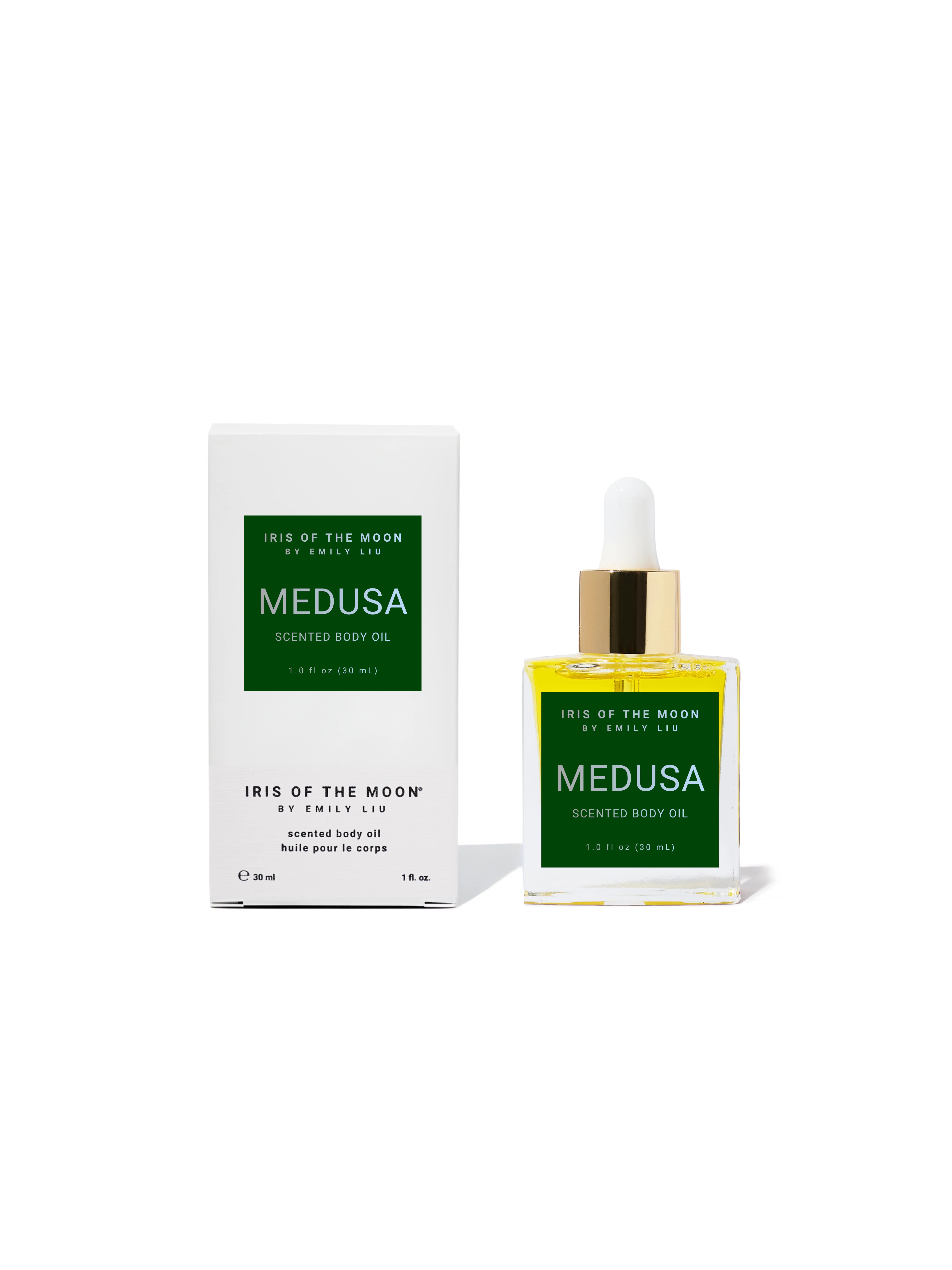 Medusa Scented Body Oil - Hypoallergenic Body Oil with Fragrance Notes of Blood Orange, Orchid, Moss, and Charcoal