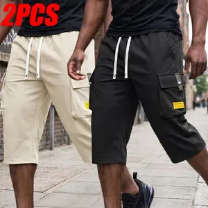 2-Pack Cargo Shorts – Lightweight, Quick-Dry Hiking Pants for Outdoor Sports, Travel, and Casual Wear; Loose Fit, Comfortable, Multi-Pocket Design outdoorfun