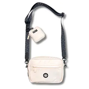 Dog Walking Bag Set Bone -Smiley Face Strap