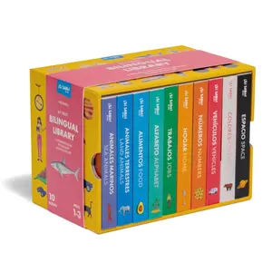 My First Bilingual Library: A Spanish-English Vocabulary Board Book Set of Colors, Numbers, Animals, ABCs, and More (Si Sabo Bilingual Books for Kids) Board book.
