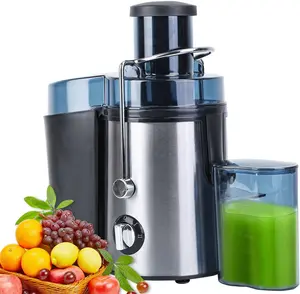 Juicer Machine, 600W Centrifugal Juicer Extractor with Wide Mouth 2.6” Feed Chute for Fruit Vegetable, Easy to Clean, Stainless Steel, BPA-free (Sliver)