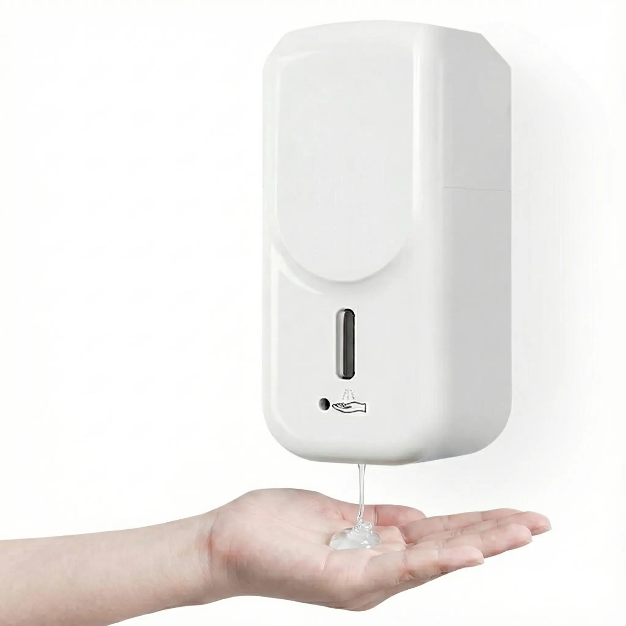 OnDisplay Touchless Automatic Gel Hand Sanitizer & Soap Dispenser - Wall Mounted 1000ml Commercial & Home Hygiene Station