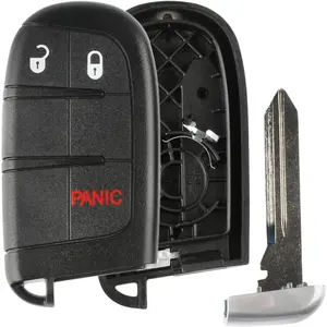 Keyless Option Remote Key Fob Shell 3btn Case For Jeep Dodge Chrysler (M3N- 40821302 )