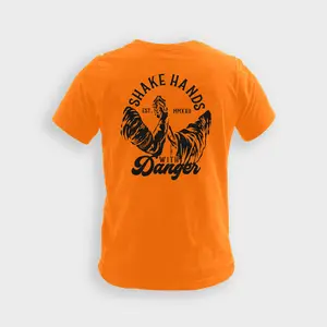 Shake Hands With Danger - Pocket Tee (Hi-Vis)
