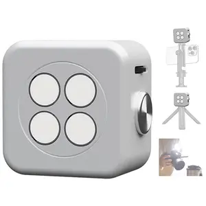 Funmount Portable LED Fill Light for Phone Camera CRI95+ 18W LED Video Light with Magnetic & 1/4″ Screw Smart Sync External Flash for iPhone Android