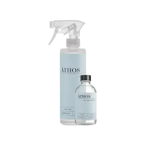 ÁTHOS Glass & Window Concentrate + Reusable Bottle | Makes 4 x 16oz Bottles | Plant-Based, Streak-Free & pH-Neutral Cleaner