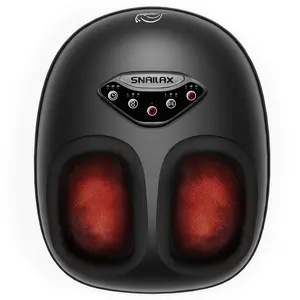 Snailax Shiatsu Foot Massager with Heat & Compression‌ Multi-Mode Deep Tissue Massager for Foot Relaxation  Adjustable Intensity & Timer  Fits Up to Men's Size 14 Machine-Washable Cover Included
