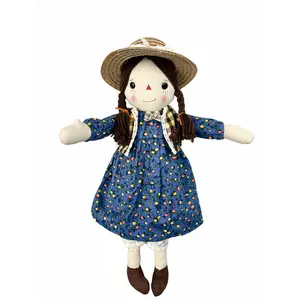 Linda Handmade Fabric Doll - Artisan Craft, Hand-Sewn Home Decor, Unique Gift