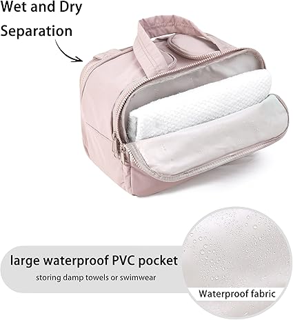 Large-capacity home makeup bag,Multi-Compartment Toiletry Bag portable makeup suitcase, cosmetic bag organizer box, portable storage bag, skincare product storage organizer bag with multiple layers of compartments, mother'sdaygift