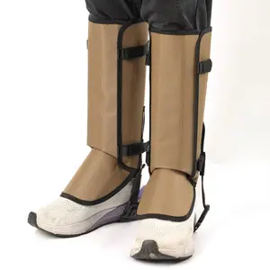 Outdoor Camping Hiking Gaiters with Adjustable Strap Design - Blocks Bites, Compatible with All Types of Shoes and Pants, Protects Against Rain, Sand, Snow, Mud, Stones, Jungle Hunting Hazards, Snakes, Leeches, Insects, Scratches, Grass Seeds