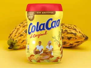 Cola Cao El Original Natural Cacao powder from Valencia Spain 13.5 oz No additives Beverage Nata