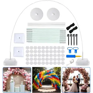Balloon Arch Kit Stand with Foldable, 10FT Wide & 9FT Tall Balloon Arch Frame, Includes Thicken Fillable Base,for Wedding, Baby Shower, Birthday, Graduation Backdrop