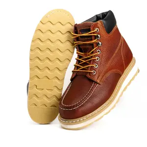 Hammer 347,345 Moc Toe Doble Density and Wellington Sole Leather Work Boots
