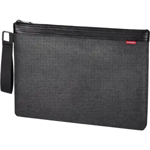 File Folder Document Organizer for Travel, Document Bag Zipper Pouch for Men  Women Black