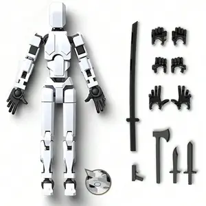 DIY Magnetic Lucky 13 Multi-Jointed Fully Poseable 3D Printed Action Figure Articulated Figures Anti-Gravity Jointed Figure