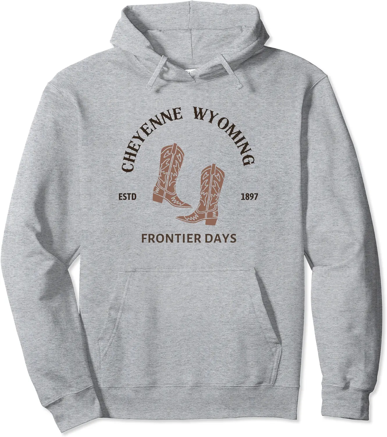Frontier Days Western Rodeo Cheyenne Wyoming Cowboy Boots Pullover Hoodie - Elizabethmc Shop 38B0CD8SMPJN