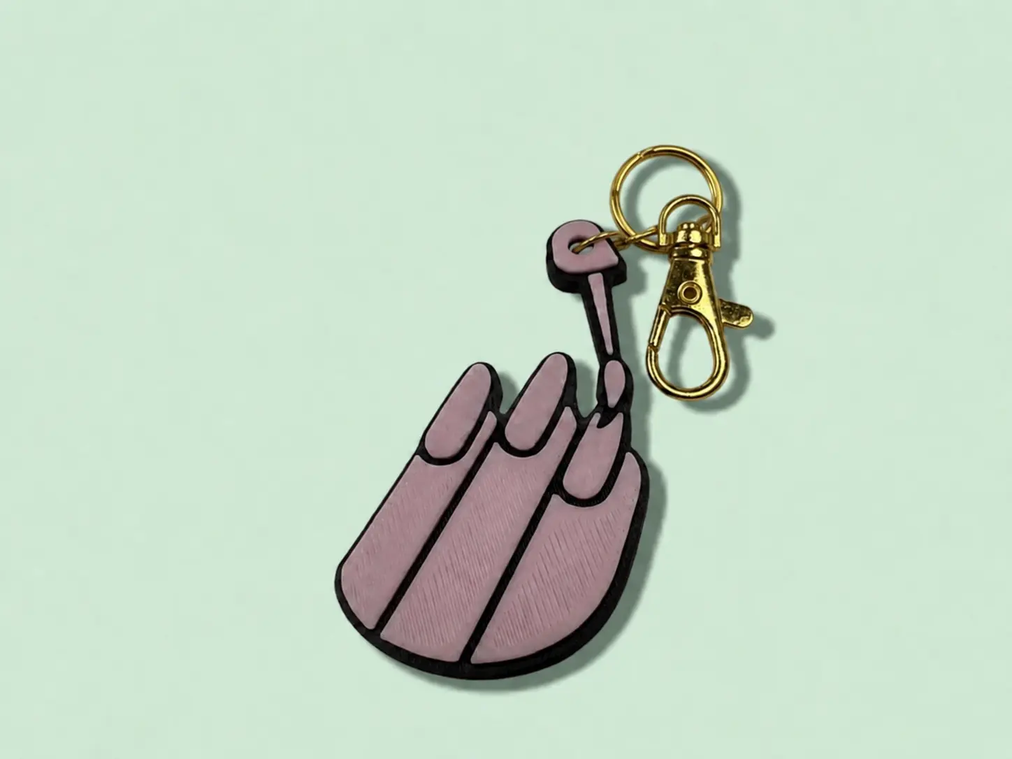 NFC Social Networking Keychain for Nail Techs, Fashion Accessory, Costume Jewelry Accessory