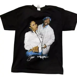 Selena & 2Pac Vintage Shirt, 90s Music Icons Tee, Y2K Hip Hop Pop Culture Graphic T-Shirt, Unisex Fan Gift