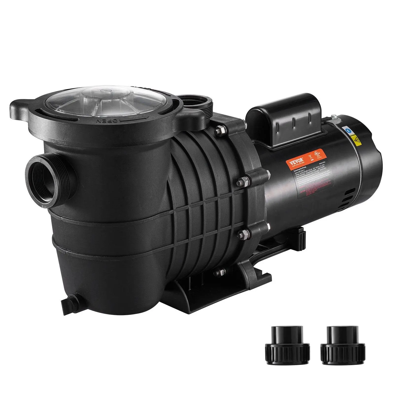【SummerFinds】VEVOR Pool Pump 2.0HP 230V, Variable Dual Speed Pumps 1500W, 5520 GPH Max Flow, Powerful Self-priming Swimming Pool Motor for Above Ground Pool, w/ Strainer Filter Basket, ETL Certification