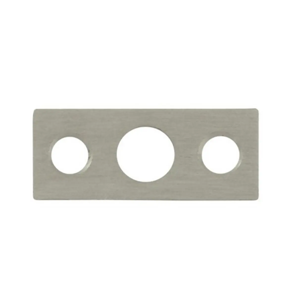 212 MAIN Deltana SP7FBR15 Solid Brass Flush Mount Strike Plate for 7" Flush Bolt - Satin Nickel, Weatherproof, Corrosion-Proof, True Material Construction for Sailing, Water Sports, 7" Bolt Size, 7 In.