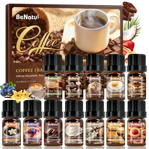 Benatu Coffee Fragrance Essential Oil Set - Fragrance Oils for Home Care, Candle Scents, Humidifiers- Womens Christmas Gifts 12Pcs*0.17oz